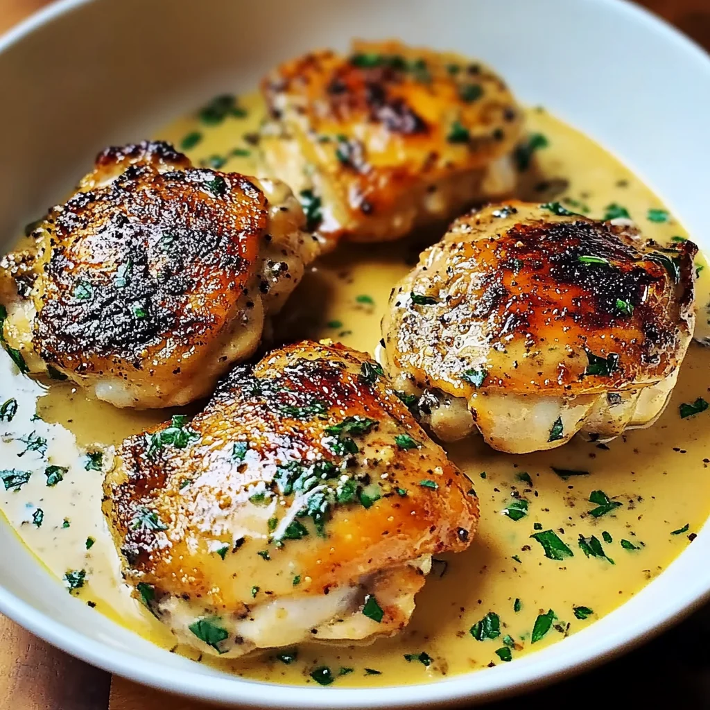 Bobby Flay's Creamy Chicken Thighs