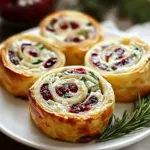 Cranberry Feta Pinwheels