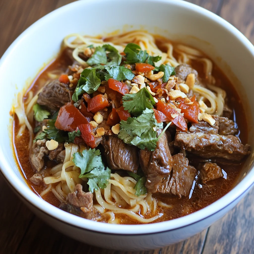 Delicious Satay Beef Noodle Soup Recipe
