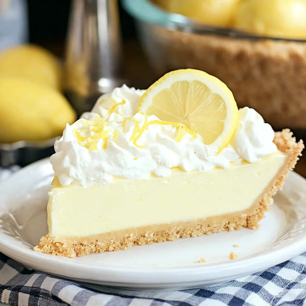 No-Bake Lemon Cream Pie