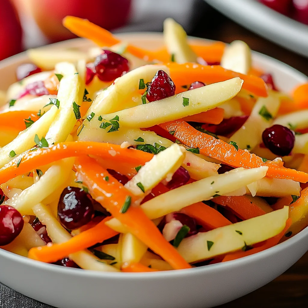 Refreshing Apple Cranberry Carrot Salad