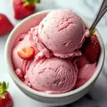 Strawberry Cottage Cheese Ice Cream
