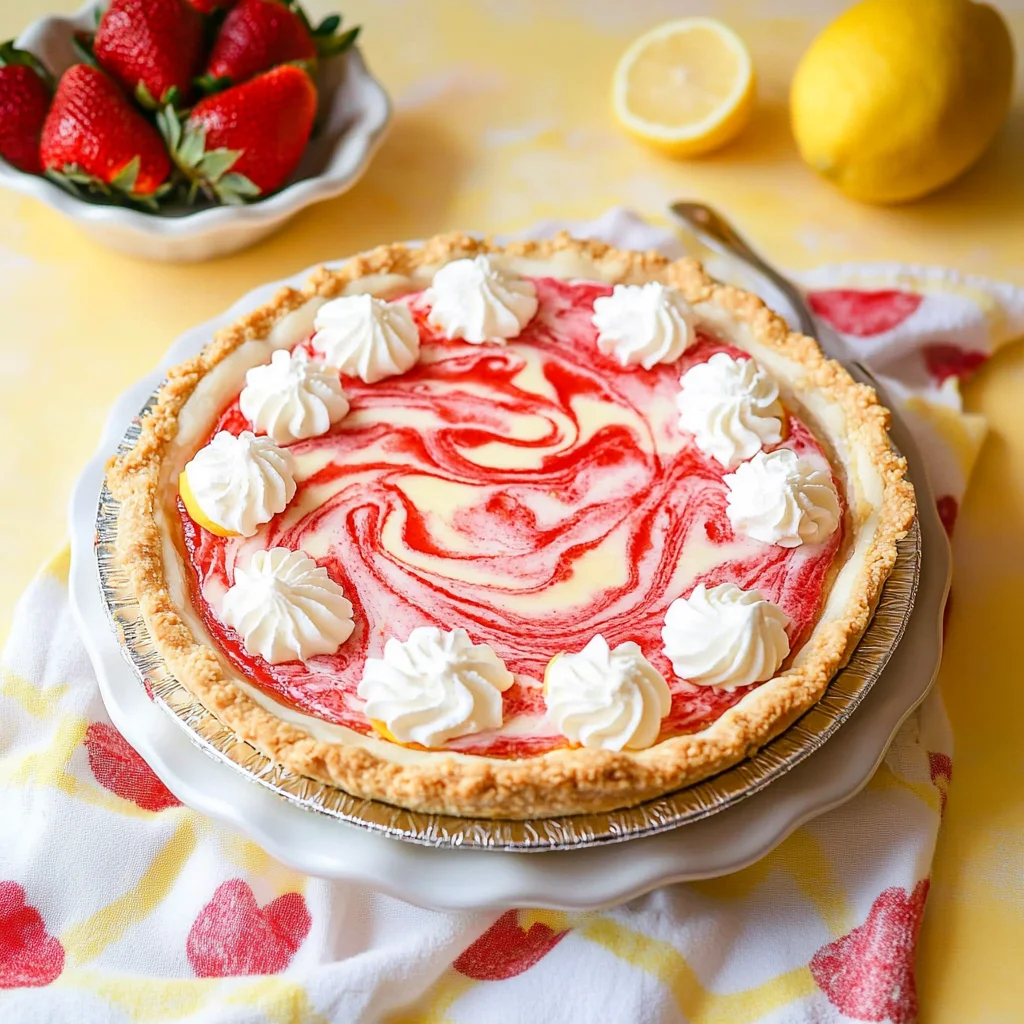 Strawberry Lemon Cream Pie