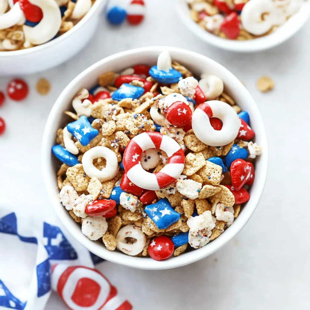 4th of July Snack Mix (5 Minutes)