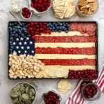 American Flag Cheese Tray