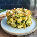 Baked Zucchini, Spinach, and Feta Casserole
