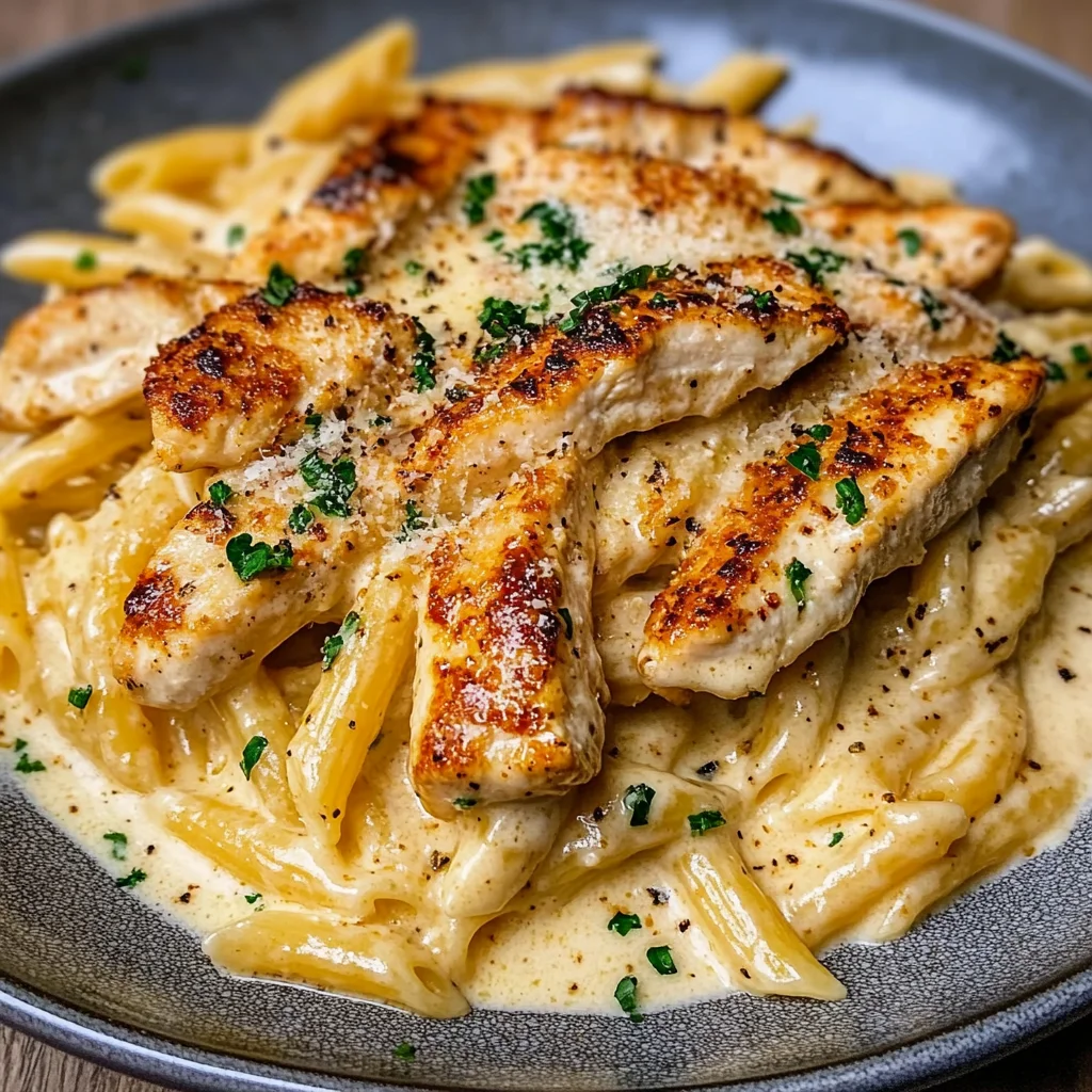 Creamy Cajun Chicken Pasta with Garlic Butter Parmesan Sauce