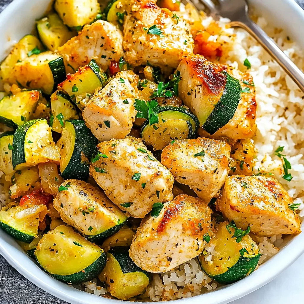 Easy Baked Chicken and Zucchini Recipe