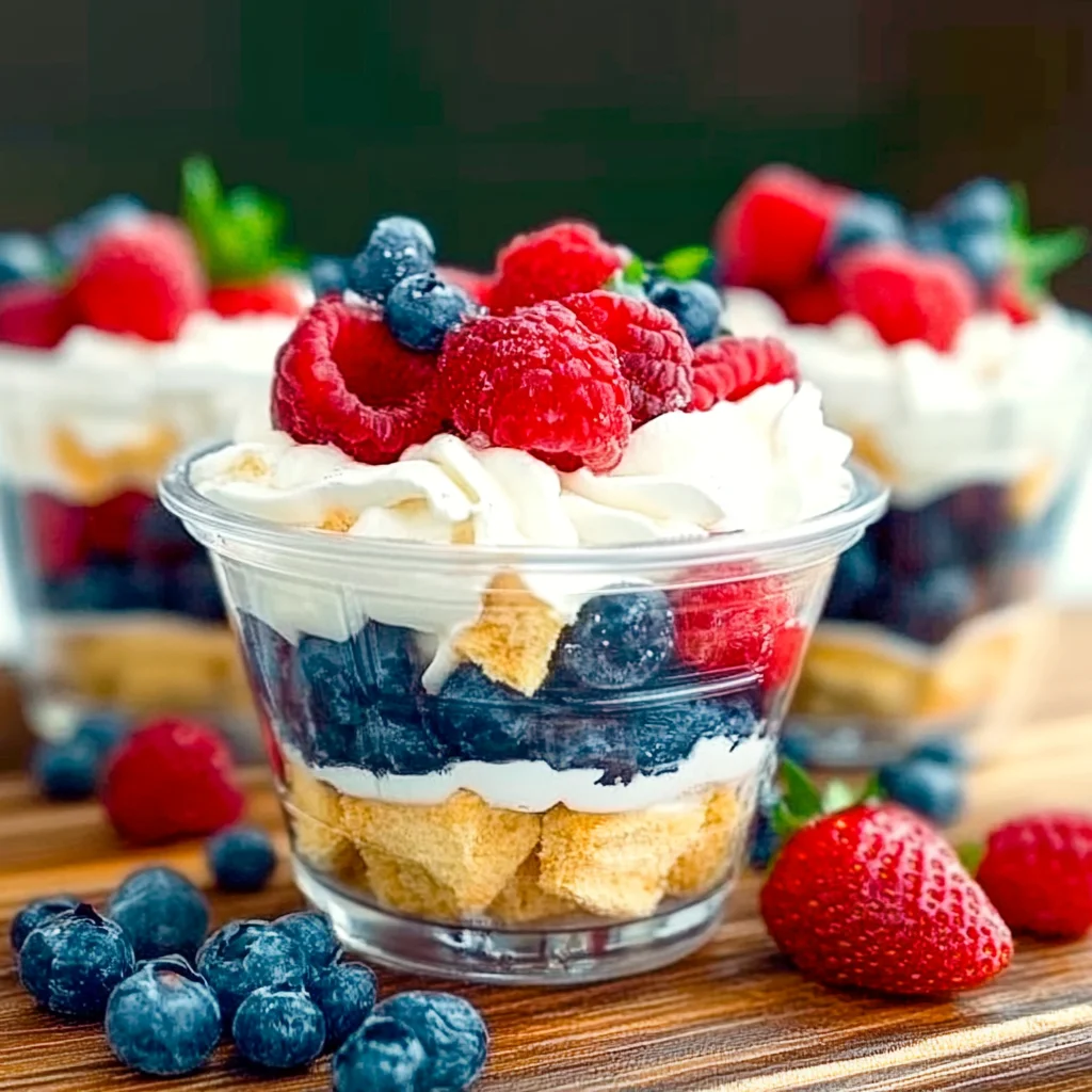Easy Patriotic 4th of July Trifle