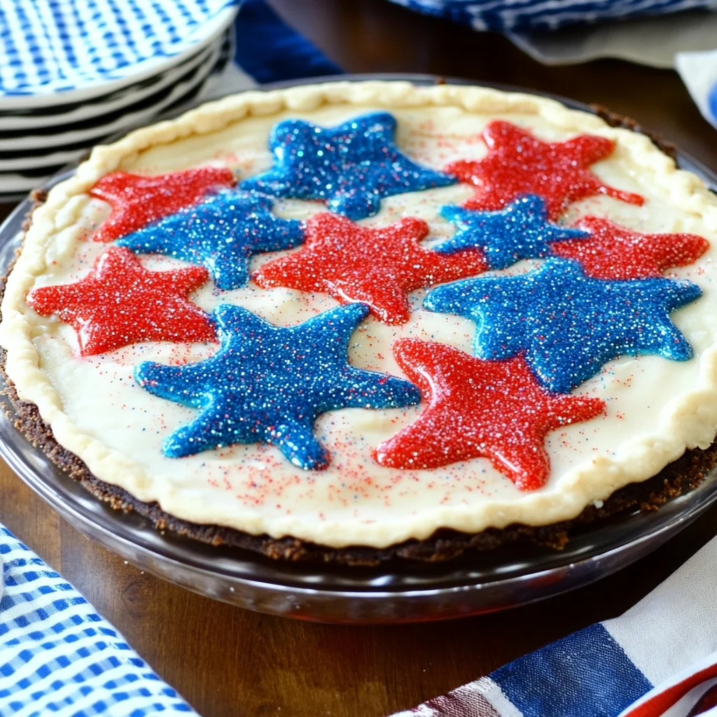 Firecracker Brownie Pie