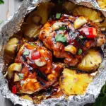 Grilled Hawaiian Barbecue Chicken in Foil