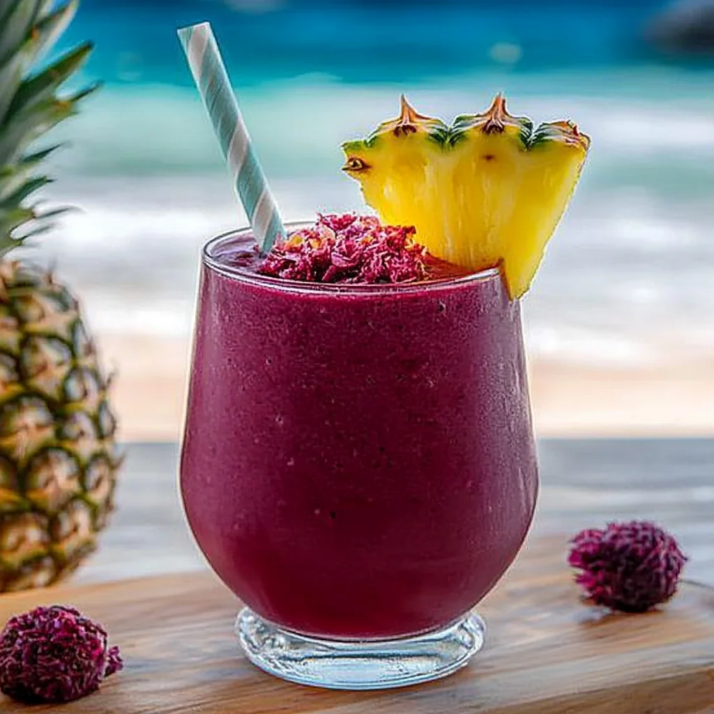Hibiscus Tea Pineapple Smoothie