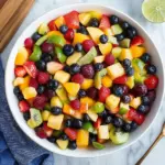 Honey Lime Rainbow Fruit Salad