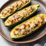 Jalapeno Popper Zucchini Boats