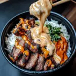 Korean Beef Bibimbap with Gochujang Aioli
