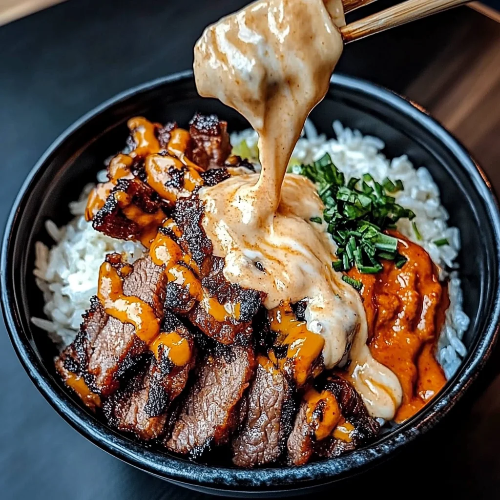 Korean Beef Bibimbap with Gochujang Aioli