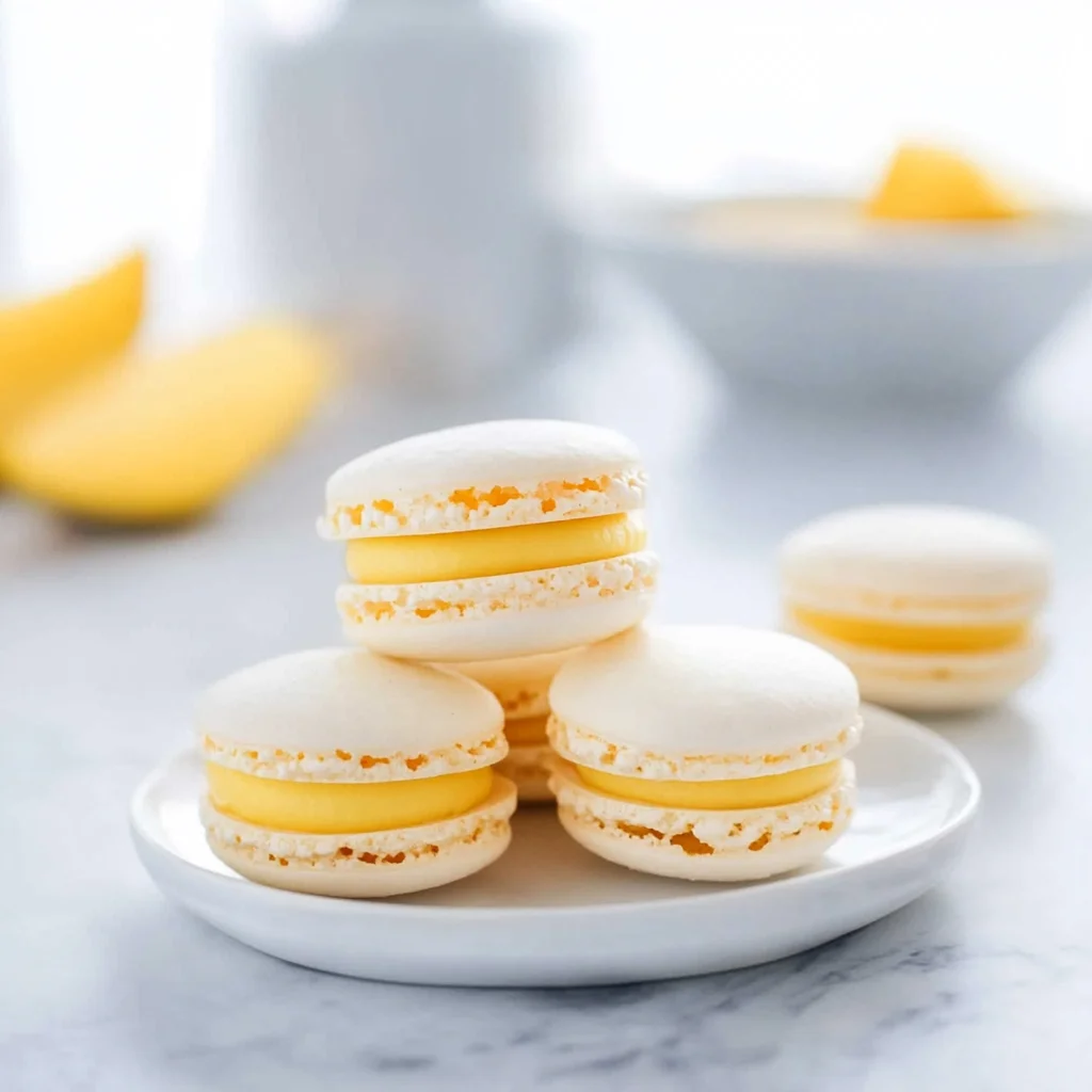 Mango Macarons