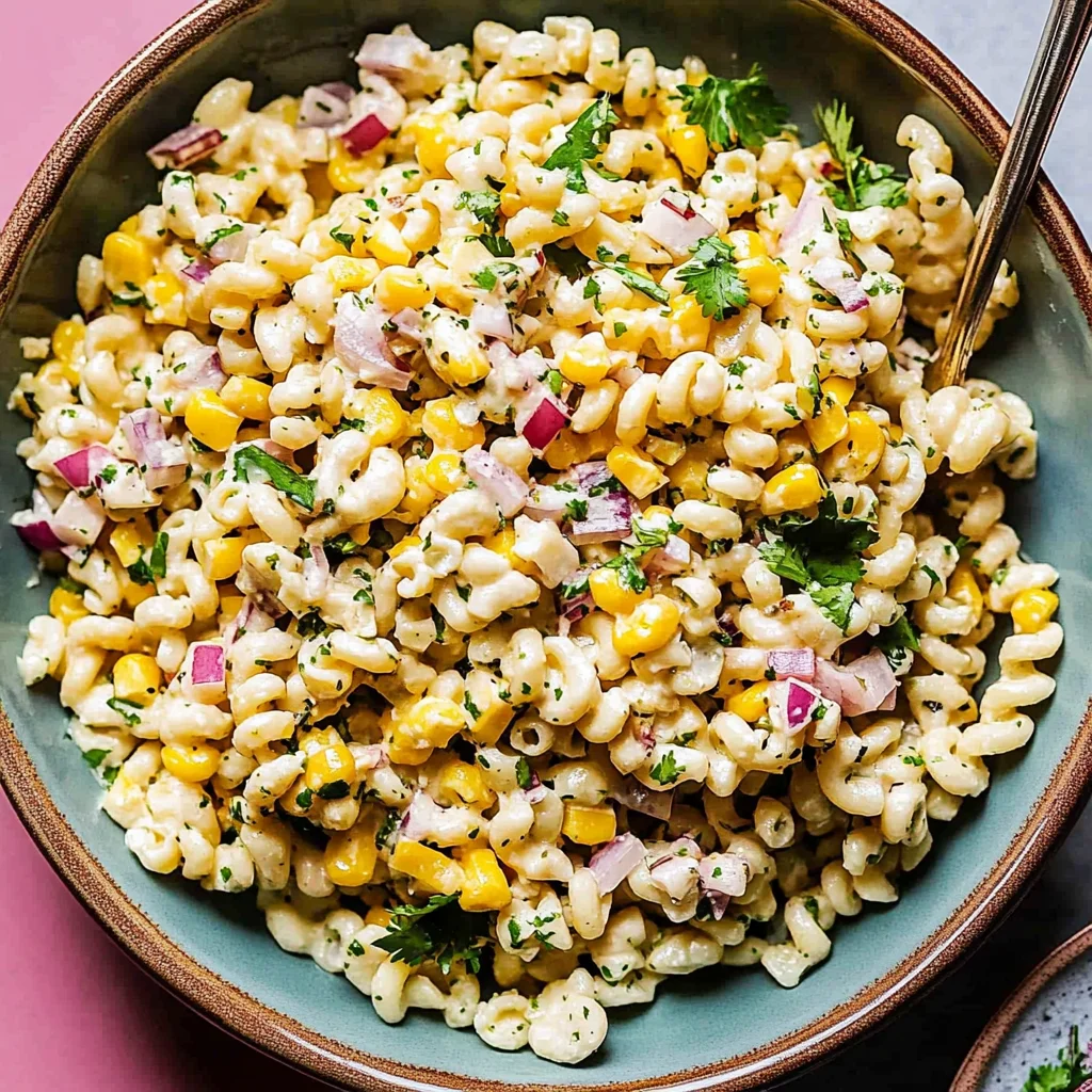 Mexican Street Corn Pasta Salad Recipe