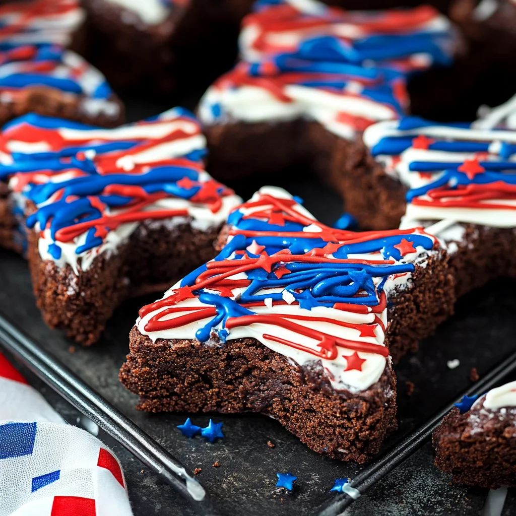 Patriotic Brownie Stars