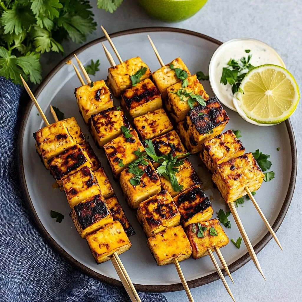 Pineapple Tofu Skewers