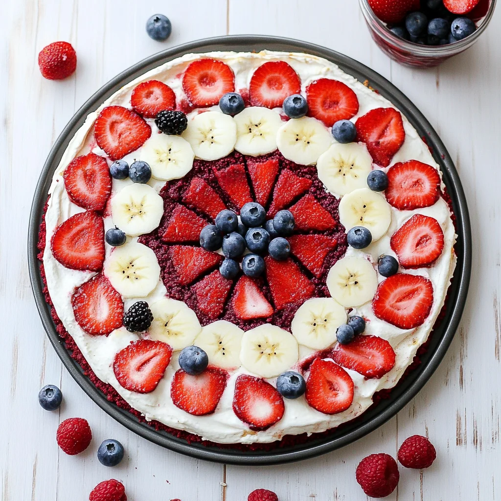 Red Velvet Fruit Pizza Recipe