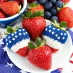Red, White and Blue Patriotic Strawberries