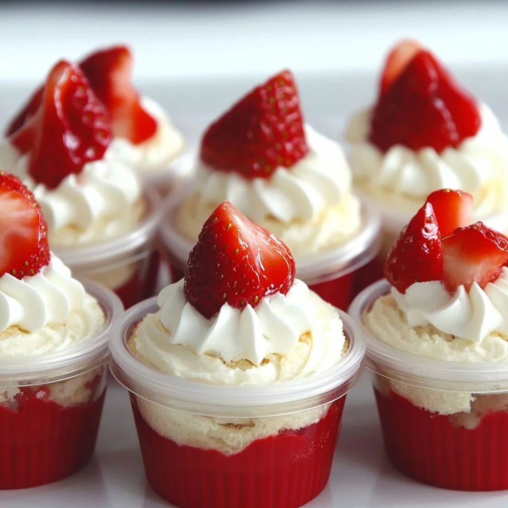 Strawberry Shortcake Dessert Cups