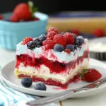 Summer Berry Jello Lasagna