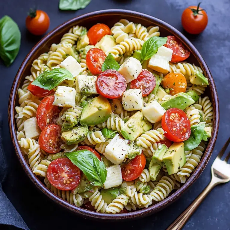 Tomato Avocado Pasta Salad