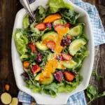 japanese sunshine salad with carrot + ginger dressing