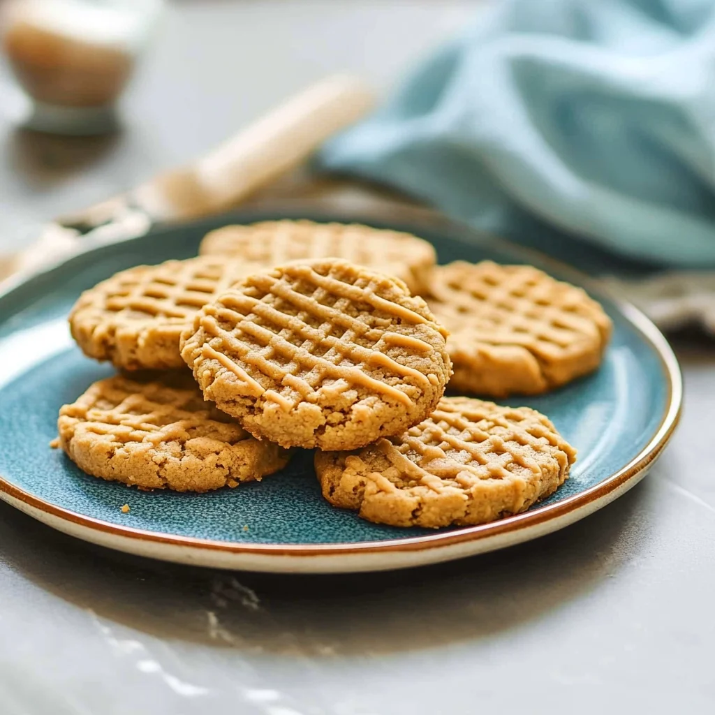 3 Ingredient Sugar Free Peanut Butter Cookies