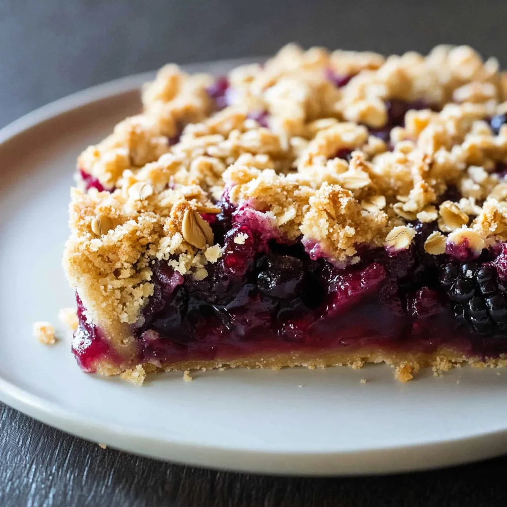 Almond Oat Crumble Blackberry Pie