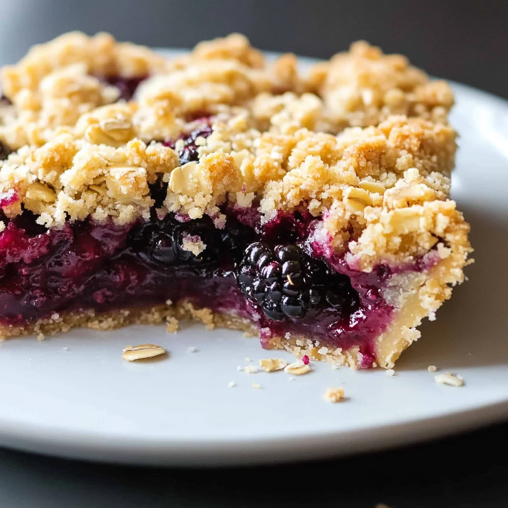 Almond Oat Crumble Blackberry Pie