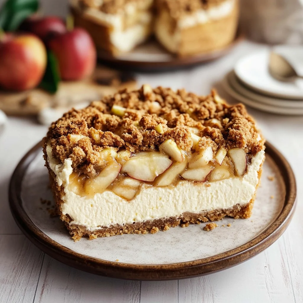 Apple Crumble Cheesecake