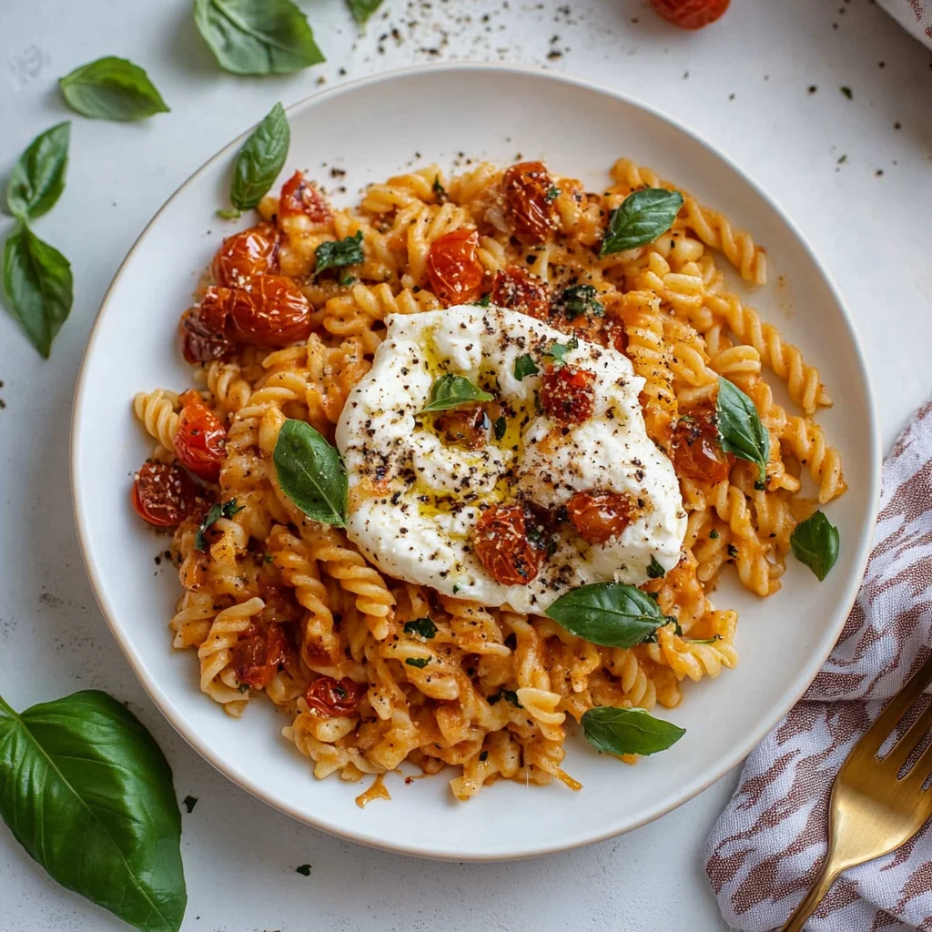 Burst Tomato Burrata Pasta