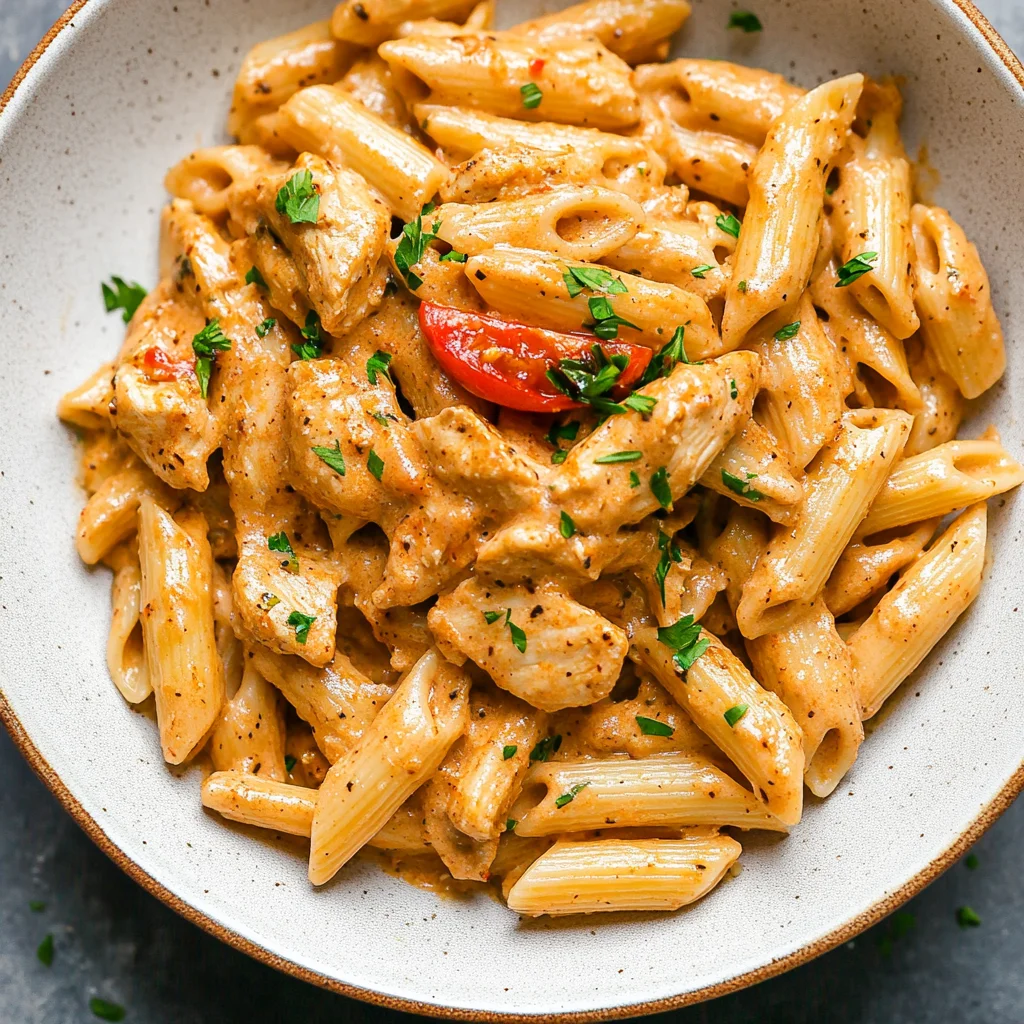 Cashew Cream Cajun Chicken Pasta - Dairy Free!