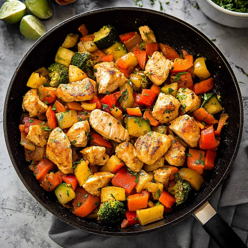 Chicken and Vegetables Skillet Recipe