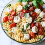 Creamy Caprese Pasta Salad