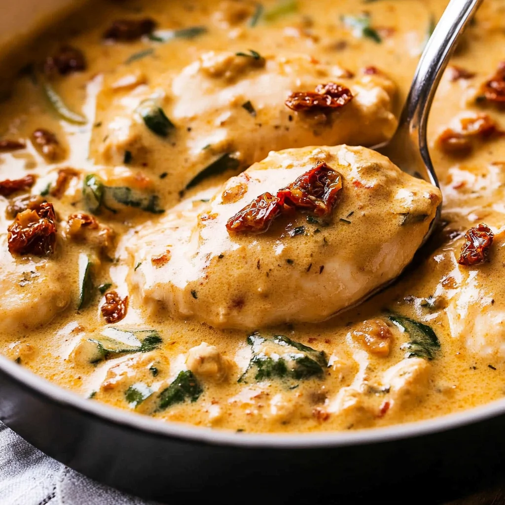 Creamy Chicken with Sun-Dried Tomatoes
