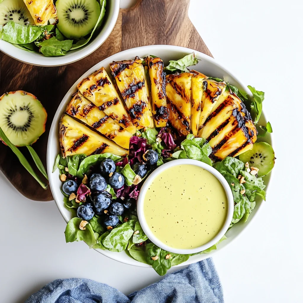 Creamy Citrus Dressing + Grilled Pineapple Salad