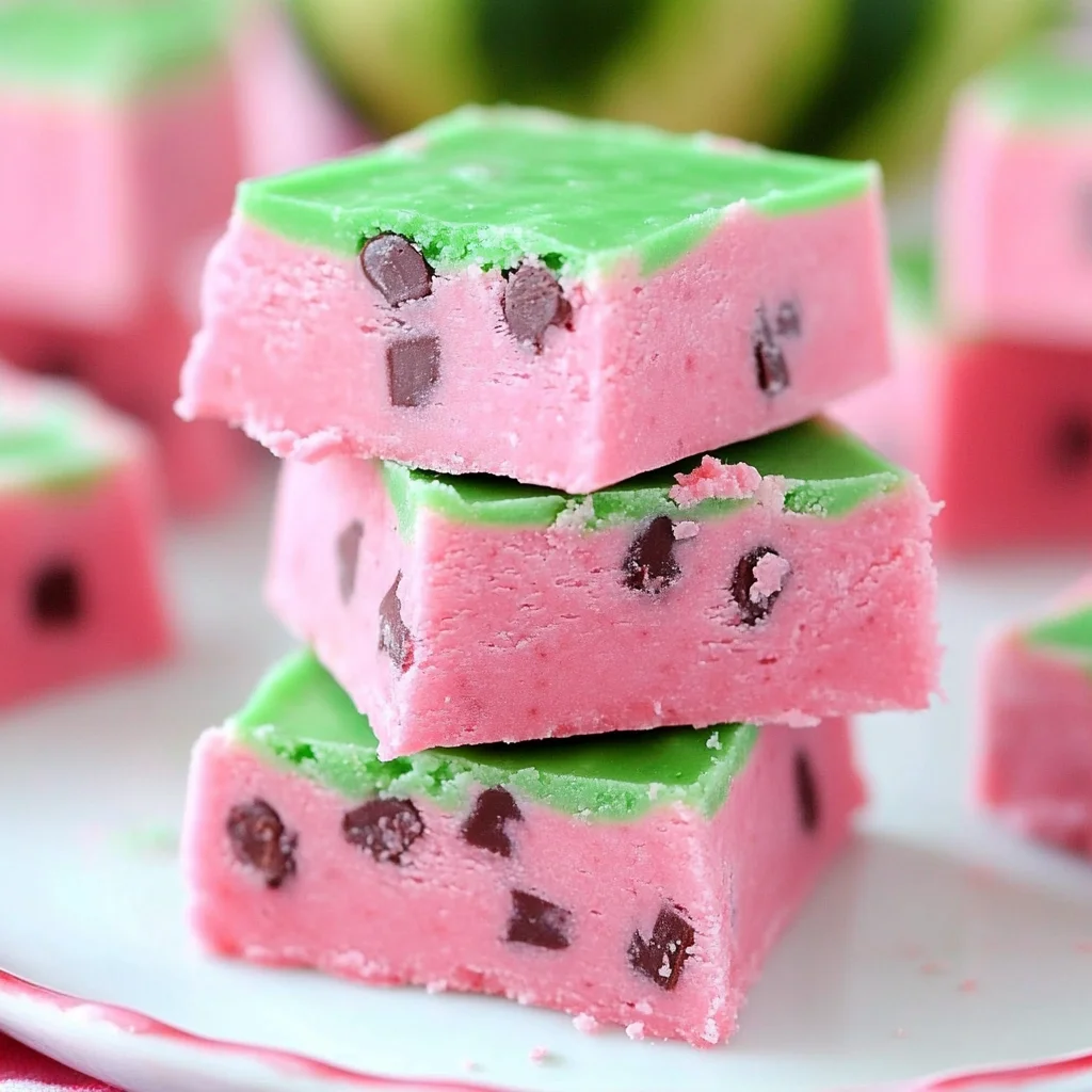 Easy 3-Ingredient Watermelon Fudge