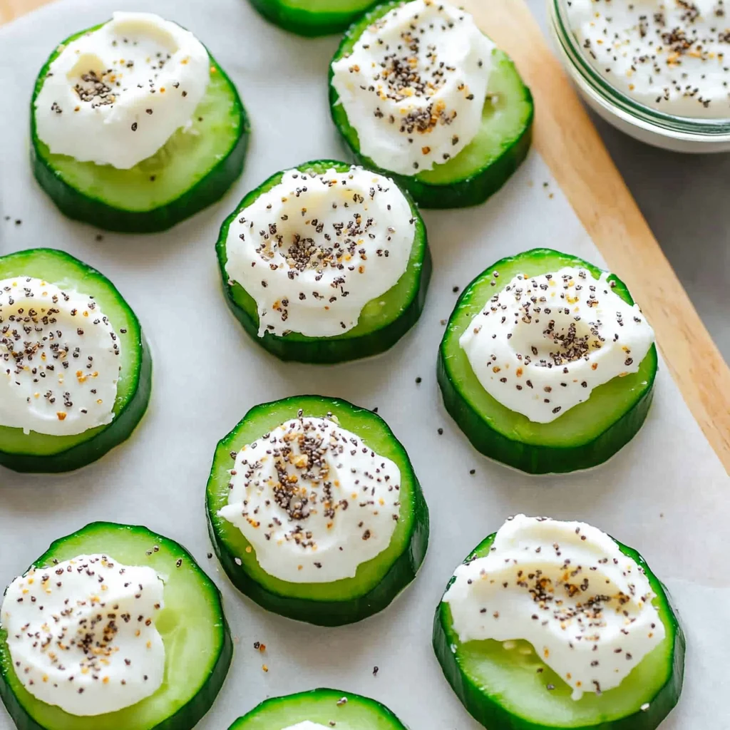 Everything Bagel Cucumber Bites