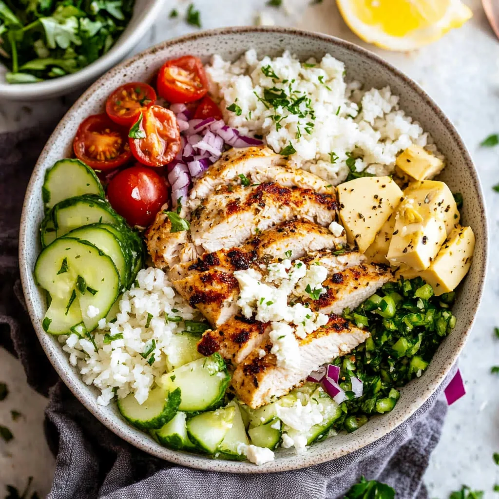 Greek Chicken Bowls