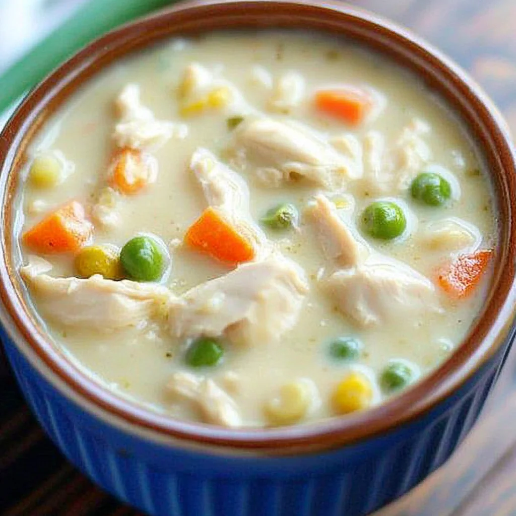 Healthy Chicken Pot Pie Soup Recipe