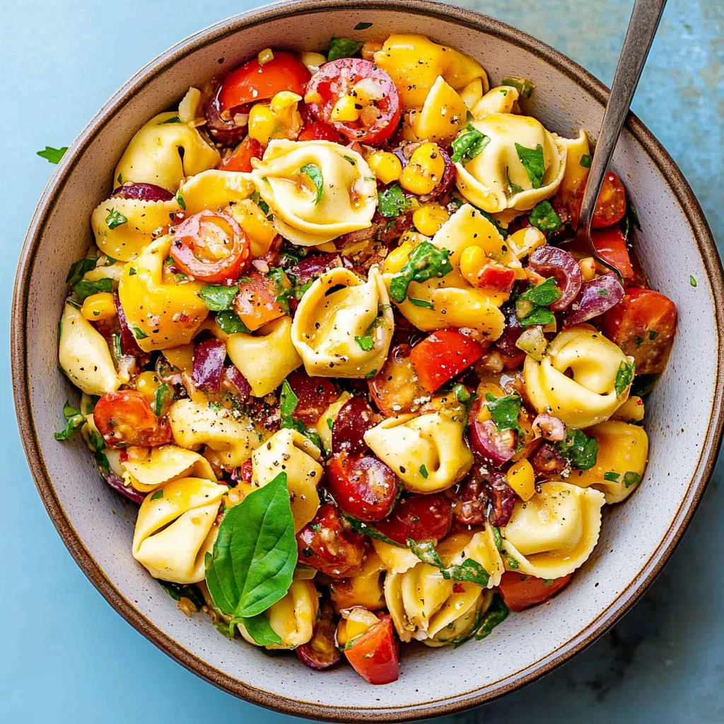 Hot Honey Tortellini Pasta Salad