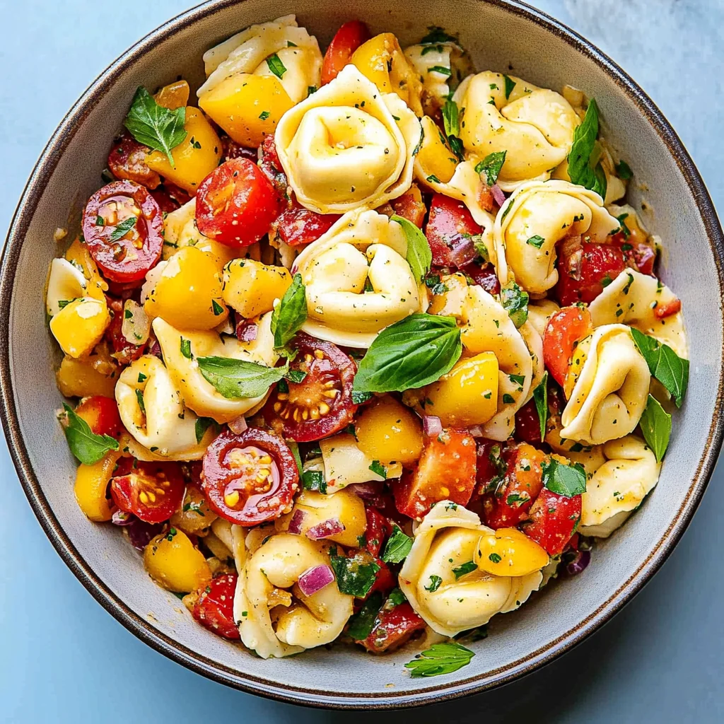 Hot Honey Tortellini Pasta Salad