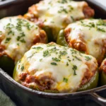 Keto Lasagna Stuffed Peppers