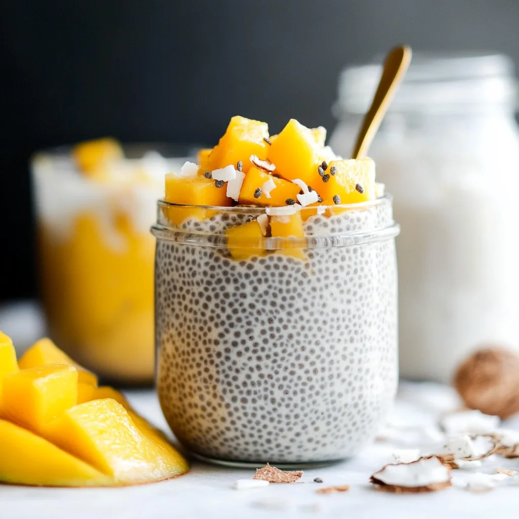 Mango Coconut Chia Pudding