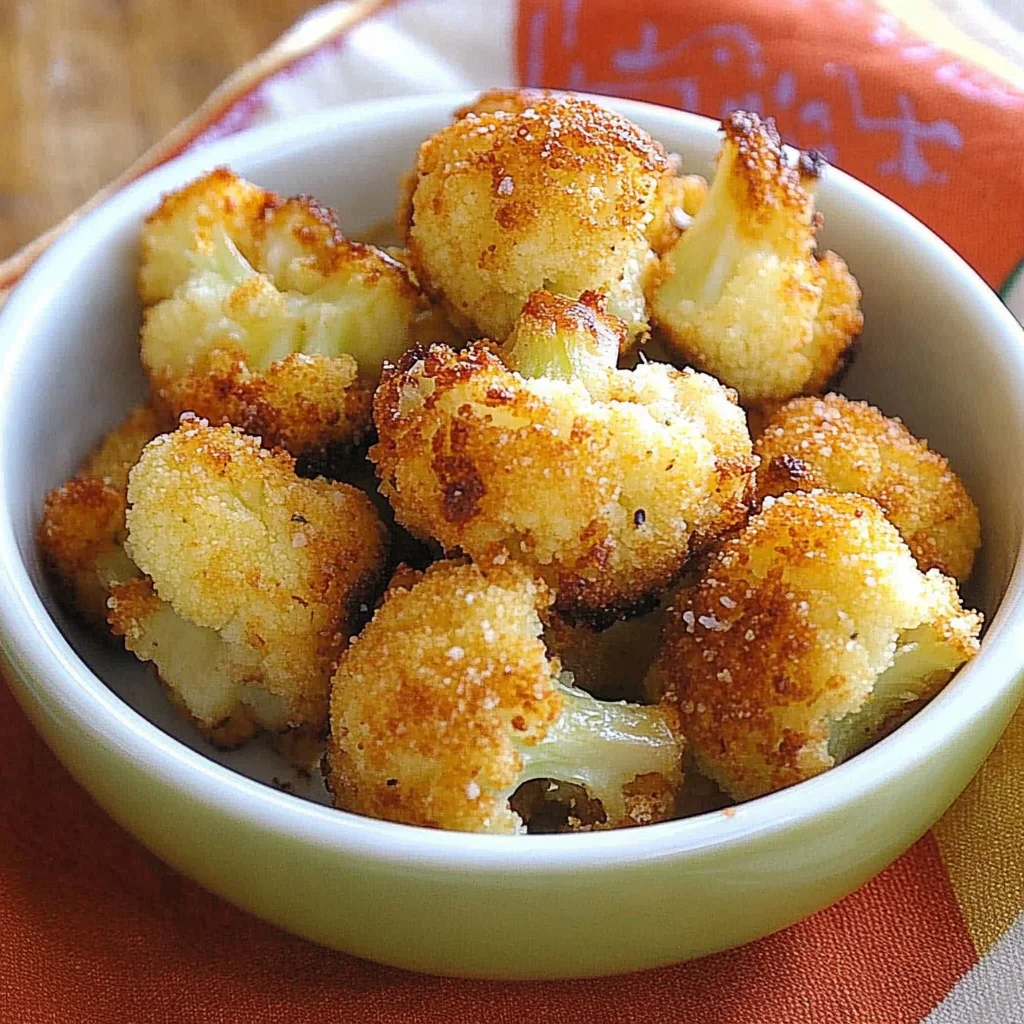 Parmesan Cauliflower Bites - Just 5 Ingredients