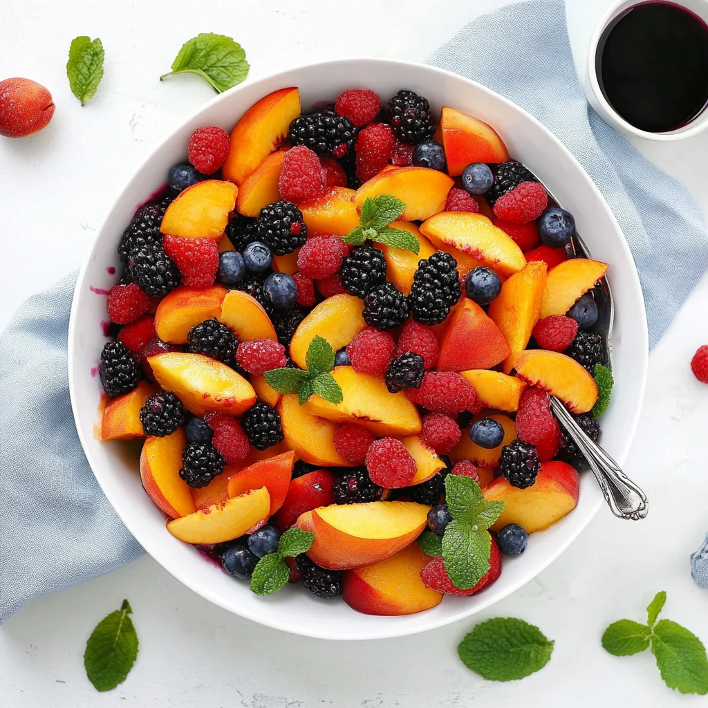 Peach Berry Fruit Salad Recipe
